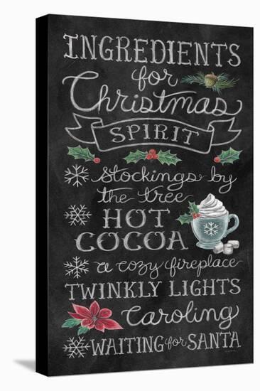 Christmas Chalk X-Mary Urban-Stretched Canvas