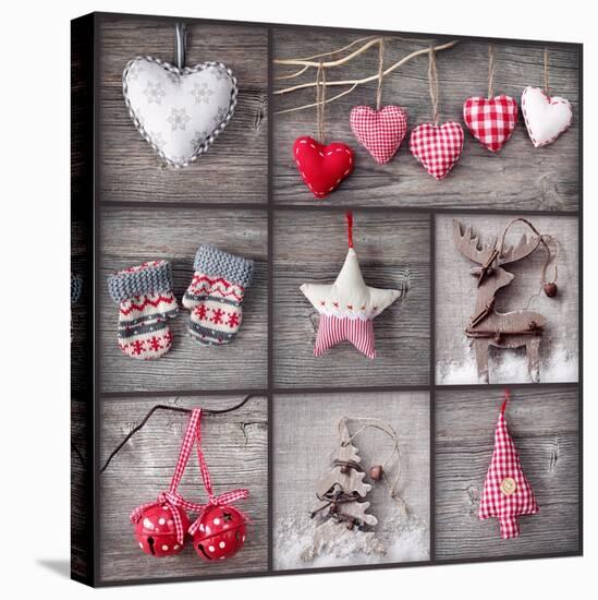 Christmas Collage-egal-Stretched Canvas