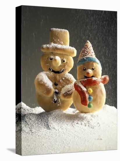 Christmas Cookies in the Shape of Snowmen-null-Premier Image Canvas