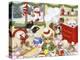 Christmas Cooking Dogs and Cats-MAKIKO-Premier Image Canvas