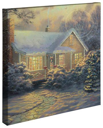 Thomas Kinkade Deer Creek Cottage 20 x 20 Wrapped Canvas
