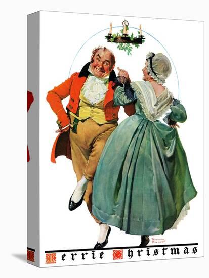 "Christmas Dance" or "Merrie Christmas", December 8,1928-Norman Rockwell-Premier Image Canvas