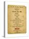 Christmas Day Menu, 2nd Battalion the King's Regiment, Iraq, 1926-null-Premier Image Canvas