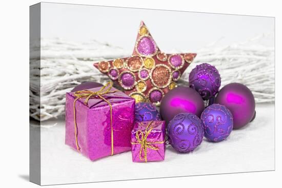 Christmas Decoration Purple Pink Ones-Andrea Haase-Premier Image Canvas