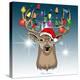 Christmas Deer 2-Mark Ashkenazi-Premier Image Canvas