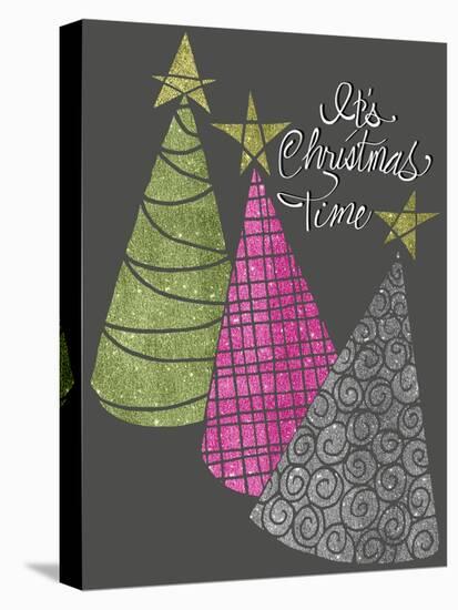 Christmas Glitter Trees-Cyndi Lou-Premier Image Canvas