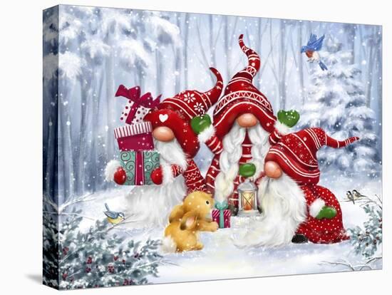 Christmas Gnomes with rabbit-MAKIKO-Premier Image Canvas