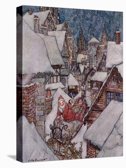 Christmas Illustrations, from 'The Night Before Christmas' by Clement C. Moore, 1931-Arthur Rackham-Premier Image Canvas