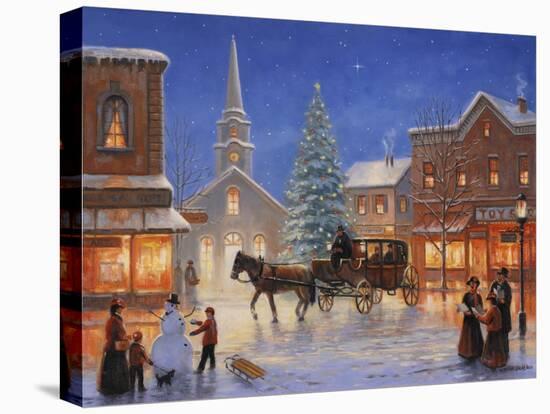 Christmas in Pleasantville-John Zaccheo-Premier Image Canvas