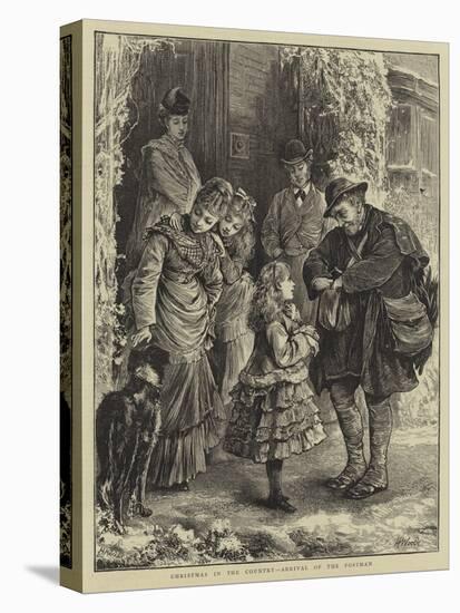 Christmas in the Country, Arrival of the Postman-Henry Woods-Premier Image Canvas