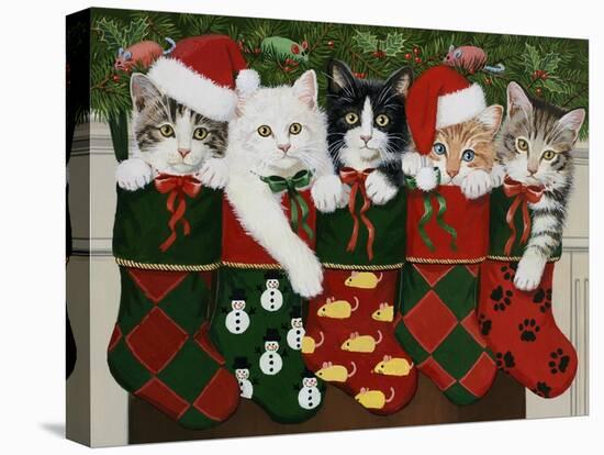 Christmas Kittens-William Vanderdasson-Premier Image Canvas