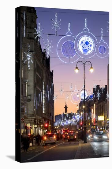 Christmas lights on The Strand, London, England, United Kingdom, Europe-Charles Bowman-Premier Image Canvas