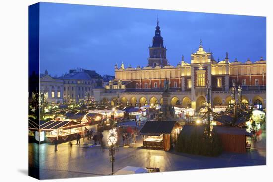 Christmas Market, Krakow, Poland, Europe-Neil Farrin-Premier Image Canvas