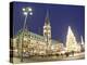 Christmas Market, Rathaus, Hamburg, State of Hamburg, Germany-Jon Arnold-Premier Image Canvas