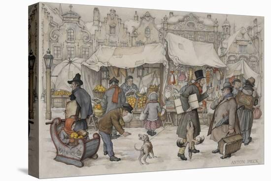 Christmas Market-Anton Pieck-Premier Image Canvas