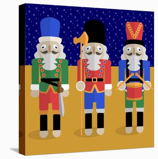 Christmas Nutcrackers - Good Luck Symbols-Claire Huntley-Premier Image Canvas