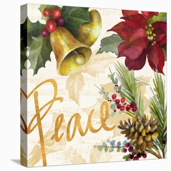 Christmas Poinsettia II-Lanie Loreth-Stretched Canvas