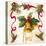 Christmas Poinsettia Ribbon III-Lanie Loreth-Stretched Canvas