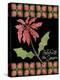 Christmas Pontsettia Black-Cyndi Lou-Premier Image Canvas