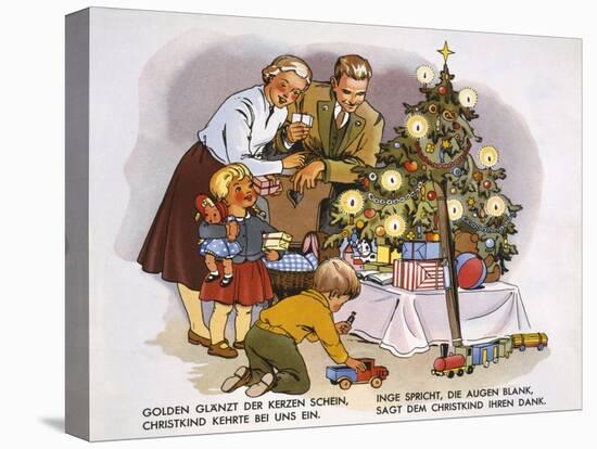 Christmas Presents, Illustration from a Children's Book, C.1950-null-Premier Image Canvas
