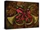 Christmas Red Ribbon-Jodi Monahan-Stretched Canvas