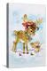 Christmas Reindeer and Rabbit-Diane Matthes-Premier Image Canvas