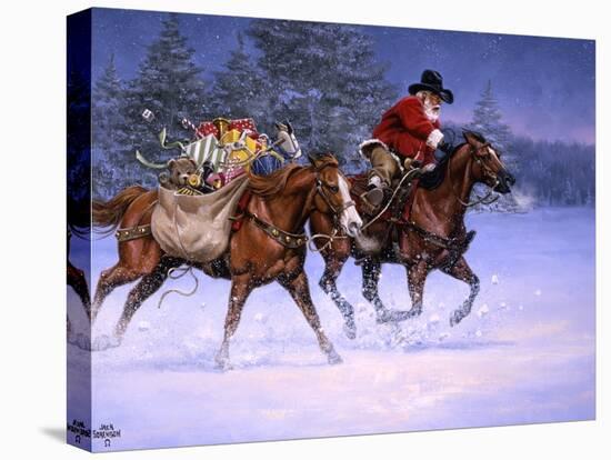 Christmas Rush-Jack Sorenson-Stretched Canvas