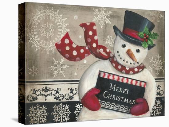 Christmas Snowman-Kimberly Poloson-Stretched Canvas
