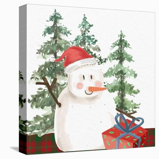 Christmas Snowman-Kim Allen-Stretched Canvas