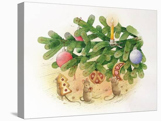 Christmas Tree and Mice, 1999-Kestutis Kasparavicius-Premier Image Canvas