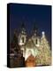 Christmas Tree, Gothic Tyn Church and Statue of Jan Hus, Old Town Square, Stare Mesto, Prague-Richard Nebesky-Premier Image Canvas