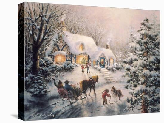 Christmas Visit-Nicky Boehme-Premier Image Canvas