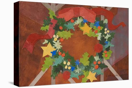 Christmas Wreath II-Christine McKechnie-Premier Image Canvas