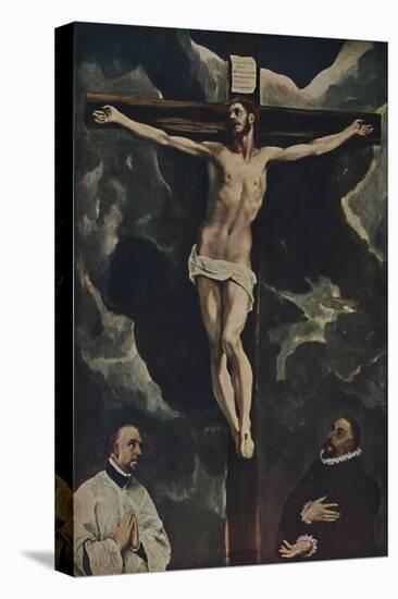 'Christus Am Kreuz, Mit Zwei Stiftern', (Christ on the Cross Adored by Donors), c1590, (1938)-El Greco-Premier Image Canvas