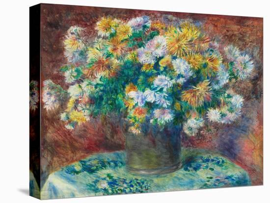 Chrysanthemums, 1881-82 (Oil on Canvas)-Pierre Auguste Renoir-Premier Image Canvas