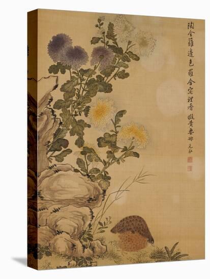 Chrysanthemums and Quail, 1702-Ma Yuanyu-Premier Image Canvas