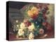 Chrysanthemums and Roses-Eugene Henri Cauchois-Premier Image Canvas