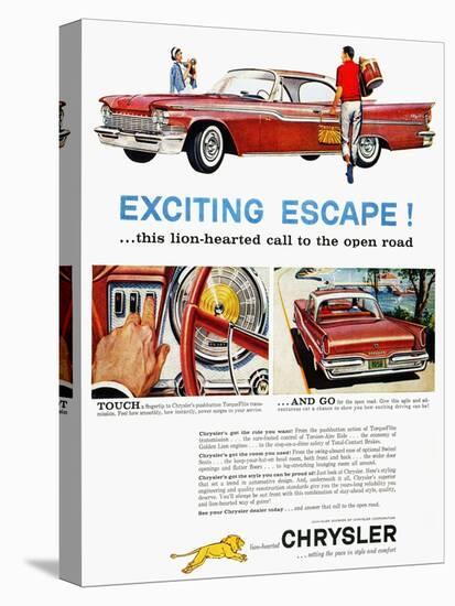 Chrysler Ad, 1959-null-Premier Image Canvas