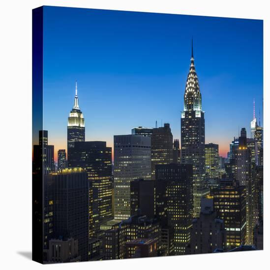 Chrysler Building and Empire State Building, Midtown Manhattan, New York City, New York, USA-Jon Arnold-Premier Image Canvas