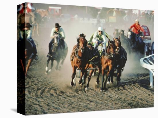 Chuck Wagon Race, Calgary Stampede, Alberta, Canada-Paolo Koch-Premier Image Canvas