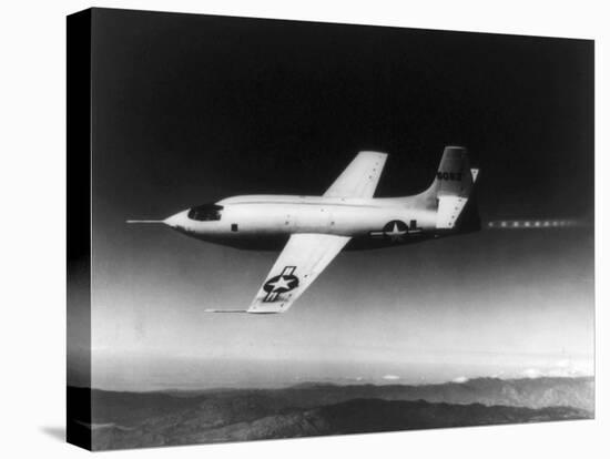 Chuck Yeager Broke the Sound Barrier in a Bell X-1 Rocket Plane on October 14, 1947-null-Stretched Canvas