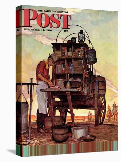 "Chuckwagon," Saturday Evening Post Cover, September 14, 1946-Mead Schaeffer-Premier Image Canvas