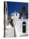 Church and Souvenir Shop at Santorini, Cyclades, Greek Islands, Greece, Europe-Sakis Papadopoulos-Premier Image Canvas