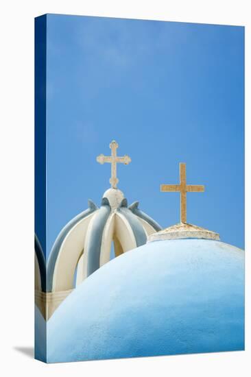 Church Domes in Firostefani, Santorini (Thira), Greece-Nadia Isakova-Premier Image Canvas