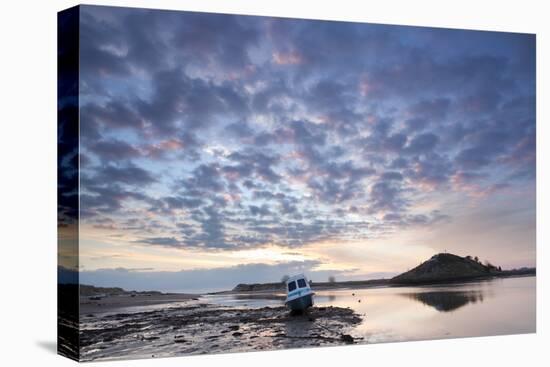 Church Hill and the Aln Estuary During a Stunning Winter Sunrise from the Beach at Low Tide-Lee Frost-Premier Image Canvas