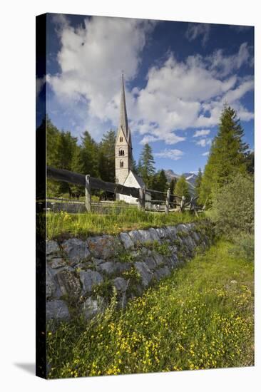 Church in Saint Jakob in Pfitsch, South Tirol, Italy-Rainer Mirau-Premier Image Canvas