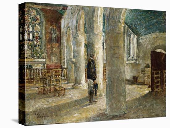 Church Interior, Brittany, 1897-Childe Hassam-Premier Image Canvas