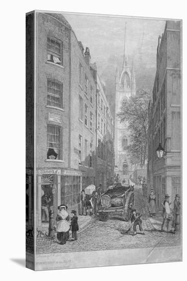 Church of St Dunstan-In-The-East from the Custom House, City of London, 1828-Edward William Cooke-Premier Image Canvas