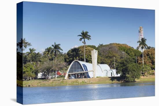 Church of St. Francis of Assisi, Pampulha Lake, Pampulha, Belo Horizonte, Minas Gerais, Brazil-Ian Trower-Premier Image Canvas