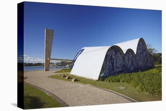 Church of St. Francis of Assisi, Pampulha Lake, Pampulha, Belo Horizonte, Minas Gerais, Brazil-Ian Trower-Premier Image Canvas